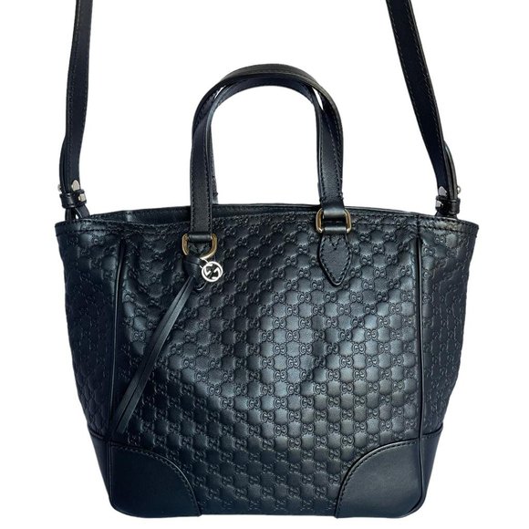 💎✨BEAUTIFUL✨💎 GUCCI Satchel Handbag Calfskin Leather Black